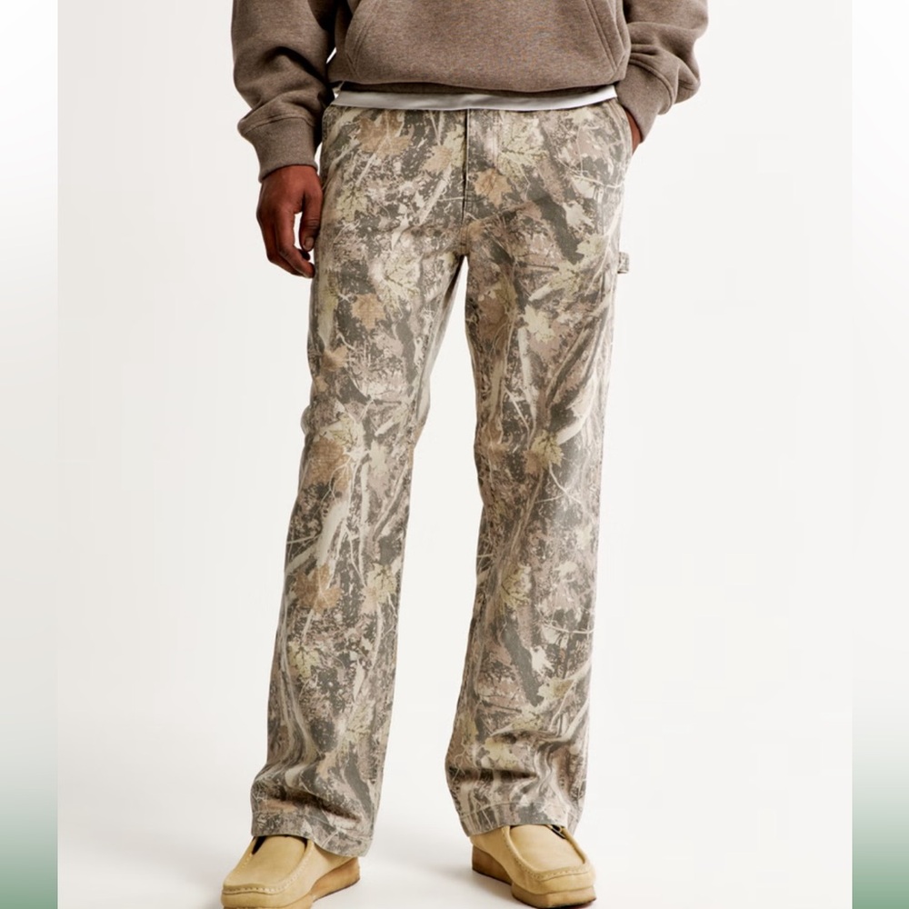 Abercrombie & Fitch Athletic Loose  Camouflage Men Pants Size 30 - Picture 2 of 14